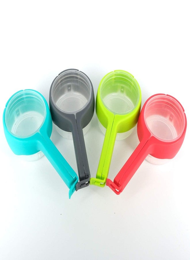 Mayata 4pcs/Set Multifunctional Snack Sealing Clip Food Tea Nut Bagged Food Moisture-Proof Discharge Spout Plastic Bag Clip Kitchen Tools - Image 5